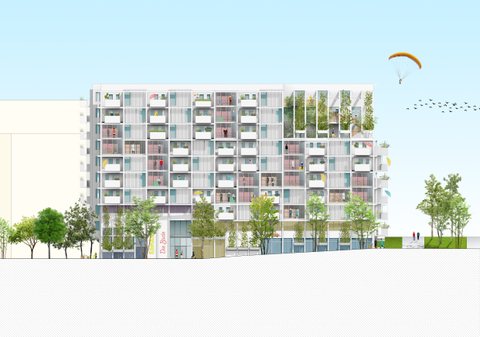 DAS STADTREGAL Ansicht Westen