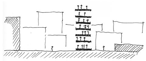 FLEDERHAUS Skizze